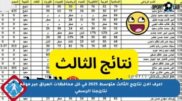 اعرف الآن نتائج الثالث متوسط 2025 في كل محافظات العراق عبر موقع نتائجنا الرسمي